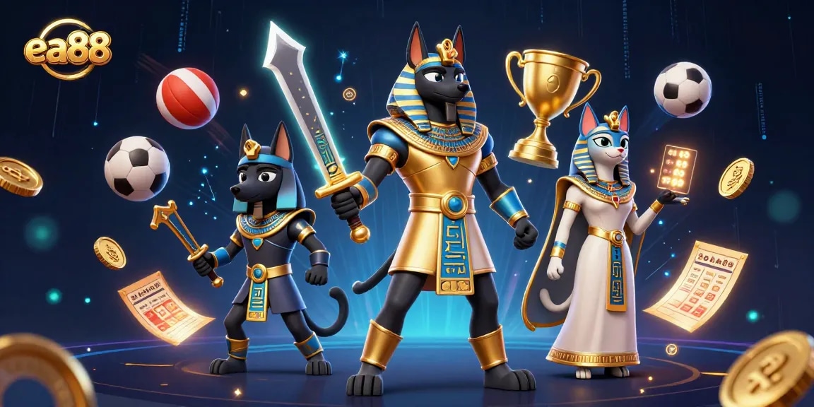 Experience the thrill of ea88 gaming with dynamic sports elements and ancient Egyptian warriors.