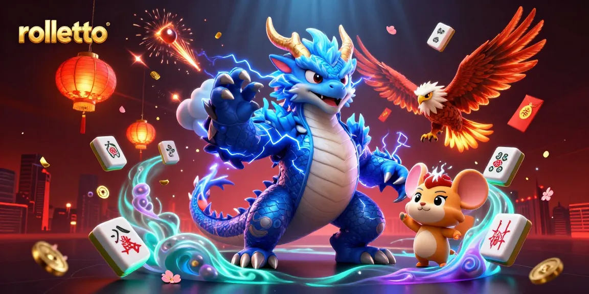 Engage with rolletto's vibrant world of online gambling with a 3D illustration of thrilling casino elements.