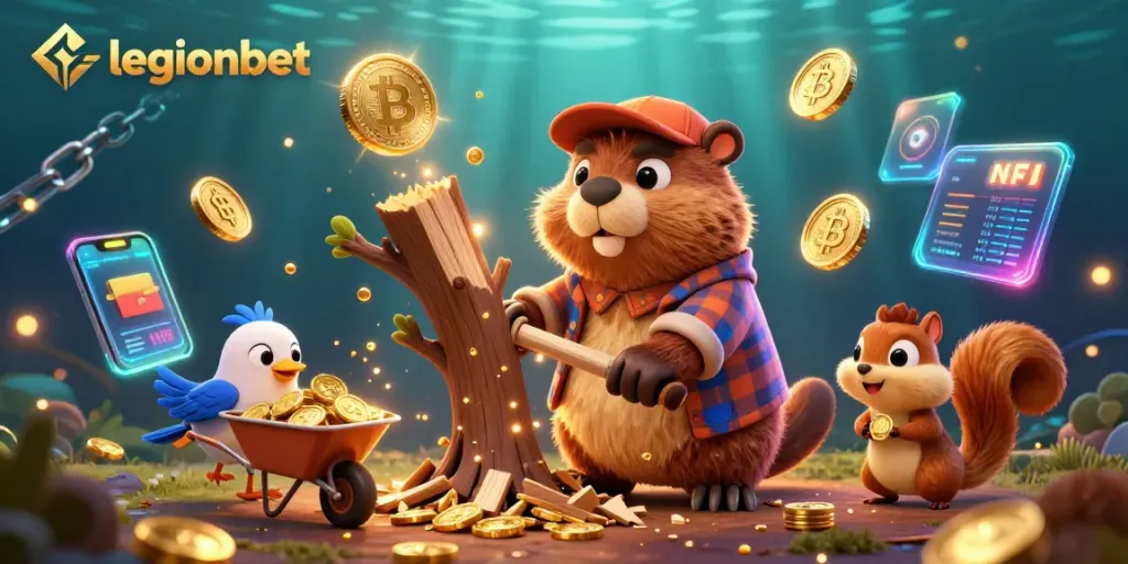Engage with legionbet's exciting world of online gaming featuring lively cartoon characters and dynamic casino elements.