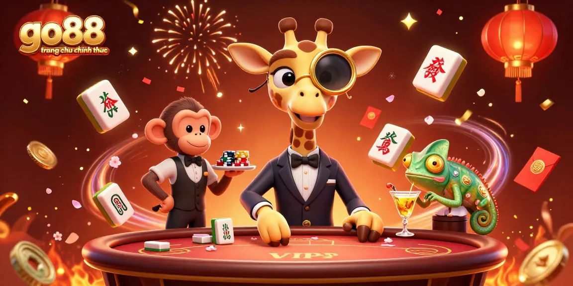 Experience the excitement at go88 trang chu chinh thuc with vibrant casino characters and festive elements.
